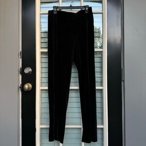 New Jude Connally black velvet straight leg pants wide leg pants